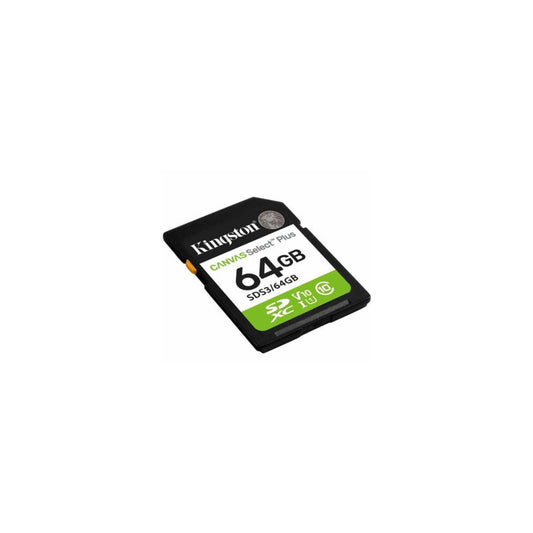 10/UHS-I U1 Kingston | Canvas Select Plus 64 GB Class V10 SDXC 100 MB/s Read
