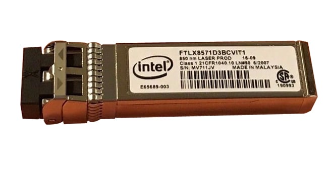 E65689-003 Intel | SFP+ Transceiver Module 1000BASE-SX 10GBASE-SR Plug-in Module