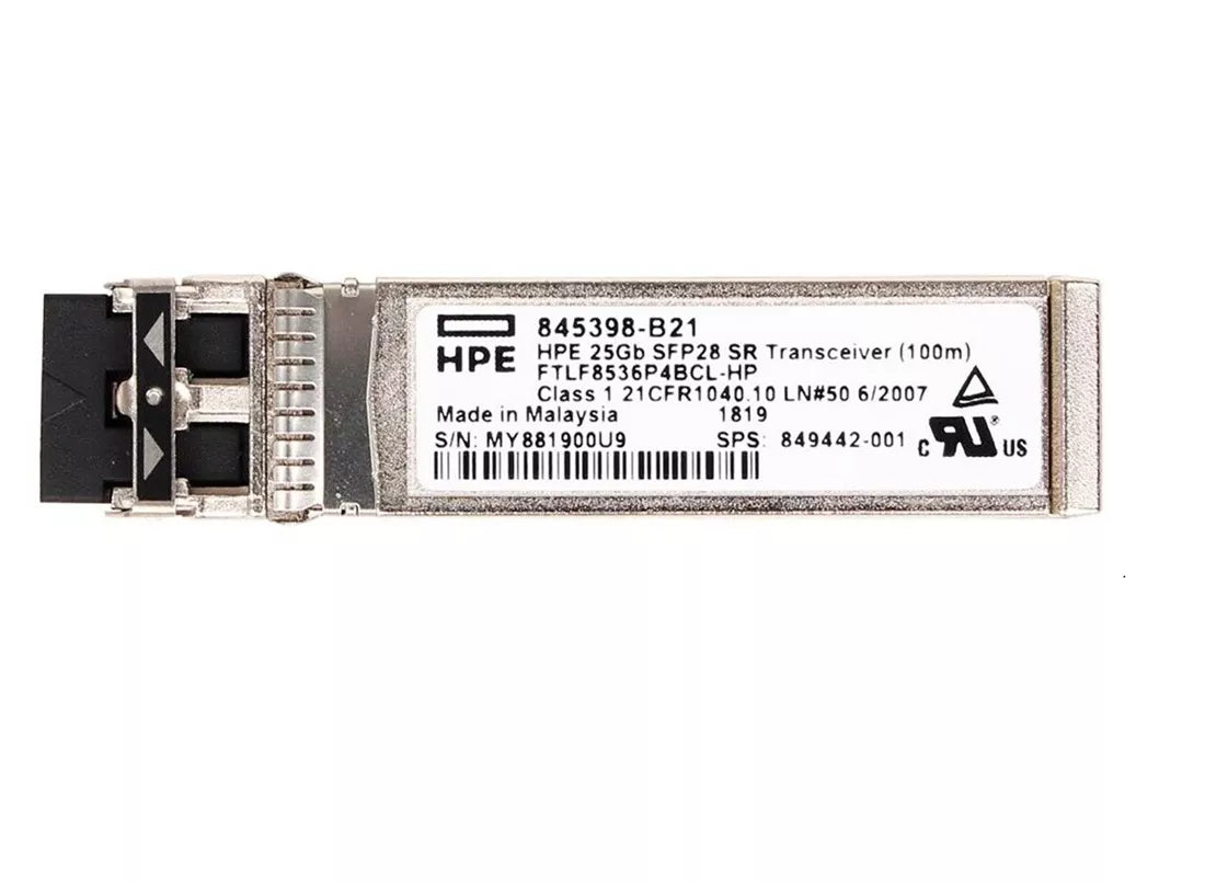 849442-001 HPE | 25Gb SFP28 SR 100m Transceiver