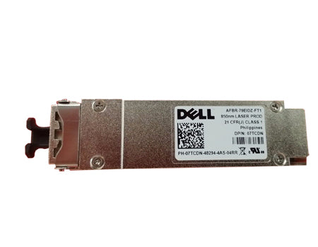 7TCDN Dell | 40GbE QSFP+ SR4 MPO 850nm Wavelength 100-150 Meter Reach on OM3/OM4 Transceiver