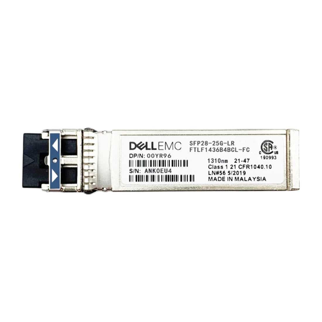 0YR96 Dell | 25GbE SFP28 LR SMF Duplex LC Transceiver