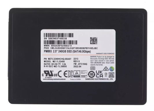 MZ7KH480HAHQ-00005 Samsung | SM883 SSD 480 GB SATA 6Gb/s