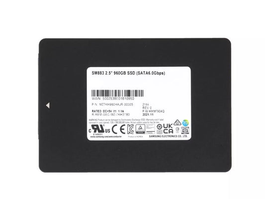 MZ7KH960HAJR-00005 Samsung | SM883 SSD 960GB SATA 6Gb/s
