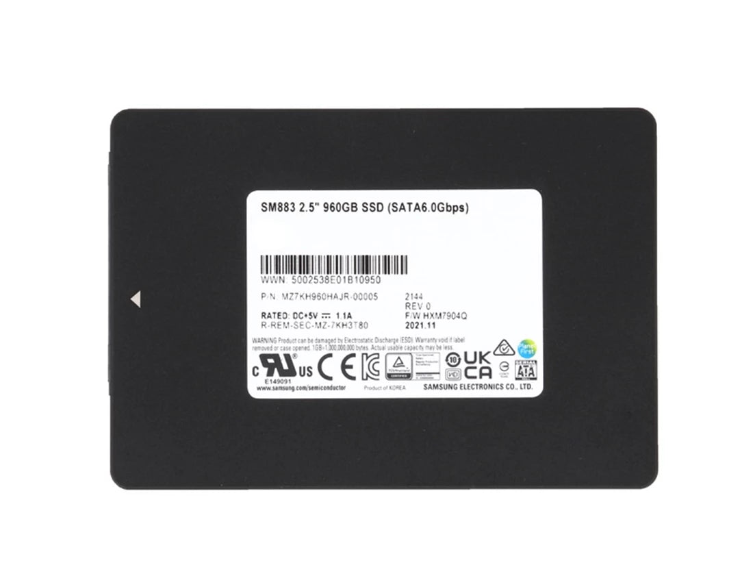 MZ7KH960HAJR Samsung | SM883 SSD 960GB SATA 6Gb/s