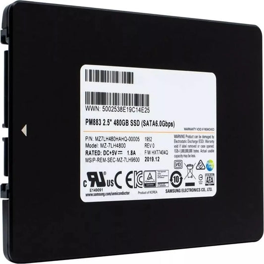 MZ7LH480HAHQ Samsung | PM883 SSD 480 GB SATA 6Gb/s