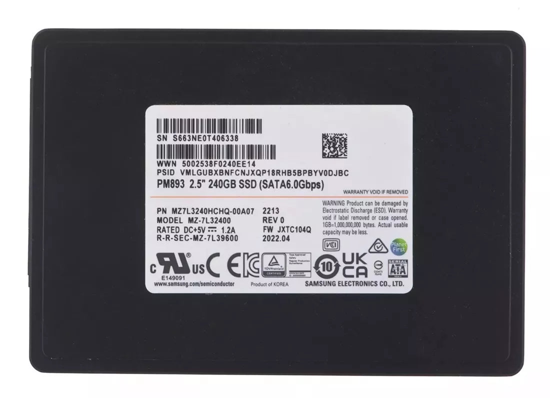 MZ7KH480HAHQ Samsung | SM883 SSD 480 GB SATA 6Gb/s