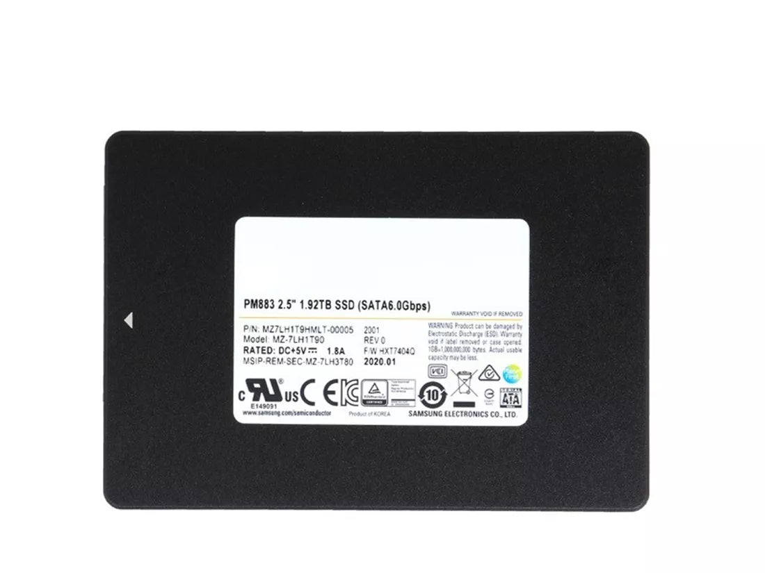 MZ7LH1T9HMLT Samsung | PM883 - SSD - 1.92 TB - SATA 6Gb/s