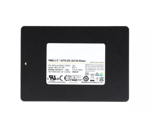 MZ7LH1T9HMLT Samsung | PM883 - SSD - 1.92 TB - SATA 6Gb/s