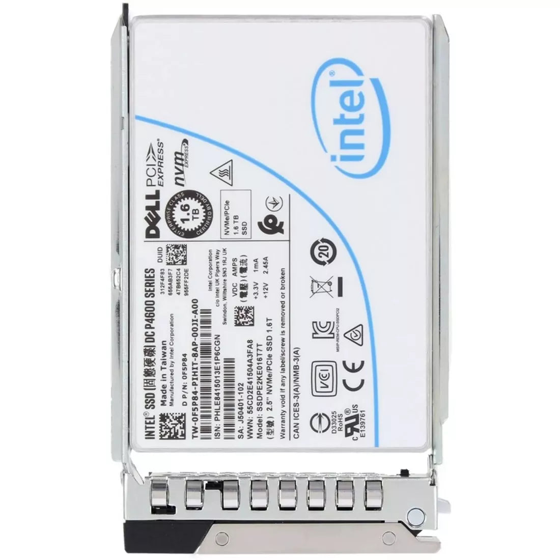 F5P84 Dell | 1.6TB TLC NVMe SSD 2.5" Gen3 X4 RI SSD