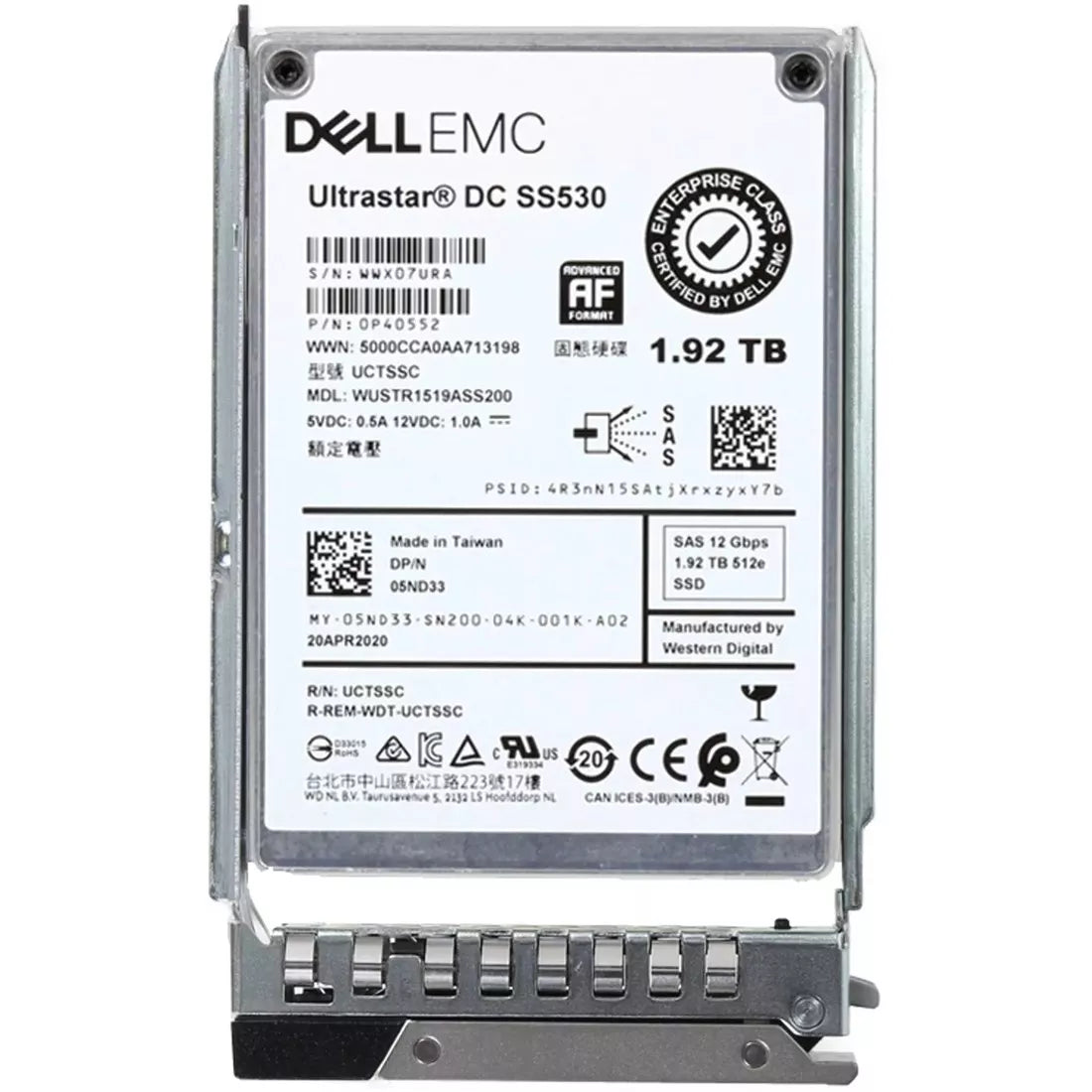 5ND33 Dell | 1.92TB SAS 12Gbps Read Intensive 1DWPD 2.5Inch SSD