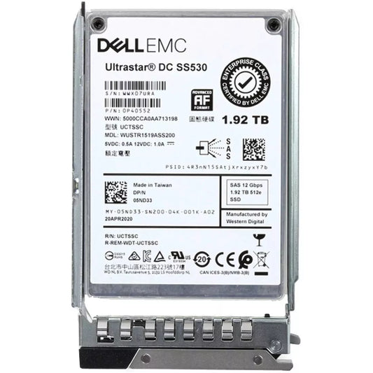 5ND33 Dell | 1.92TB SAS 12Gbps Read Intensive 1DWPD 2.5Inch SSD