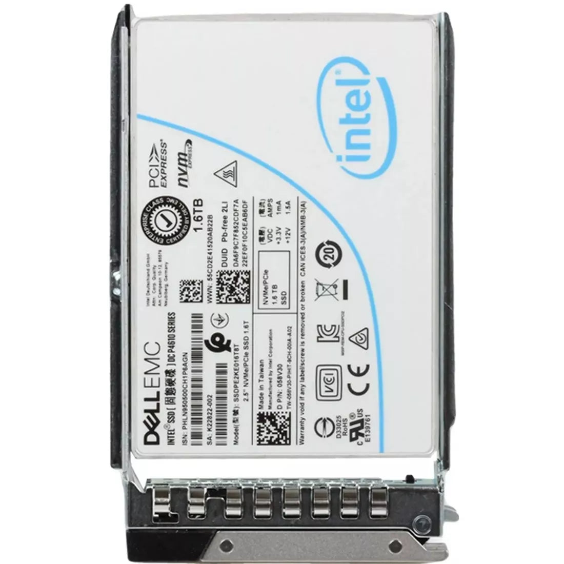 58V30 Dell | 1.6TB TLC NVMe SSD 2.5" Gen3 x4 MU SSD