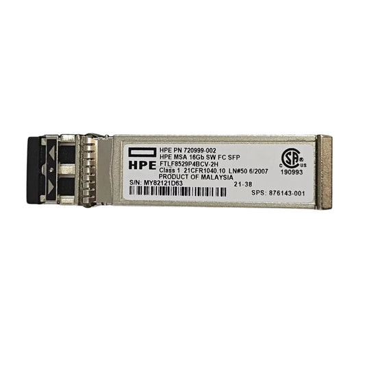 720999-002 HPE | MSA 2040 16GB Short WAVE Fibre Channel SFP+ 4 Pack Transceiver