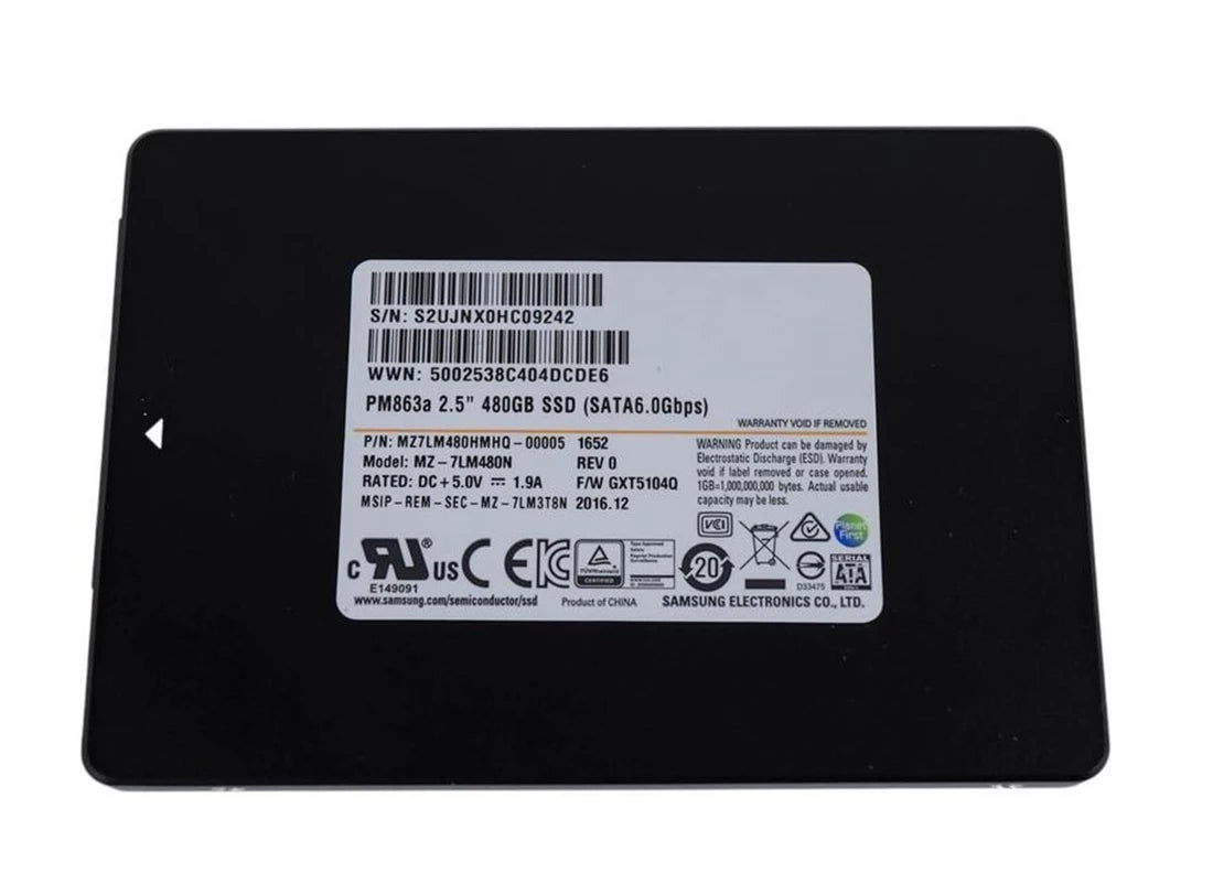 MZ-7LM480N Samsung | PM863a - SSD - 480 GB - SATA 6Gb/s