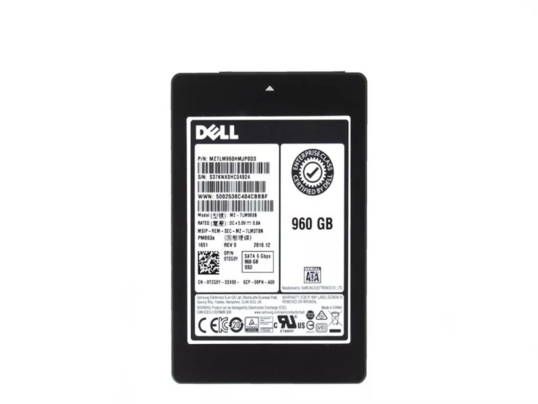 MZ-7LM960B Samsung | PM863a Read Intensive SSD 960 GB SATA 6Gb/s DELL