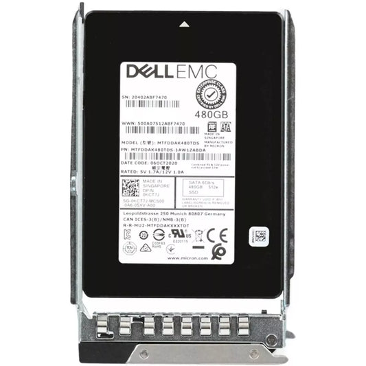 KCT7J Dell | 480GB SATA 6Gbps Read Intensive 1 DWPD 2.5 Inch Hot Plug SSD
