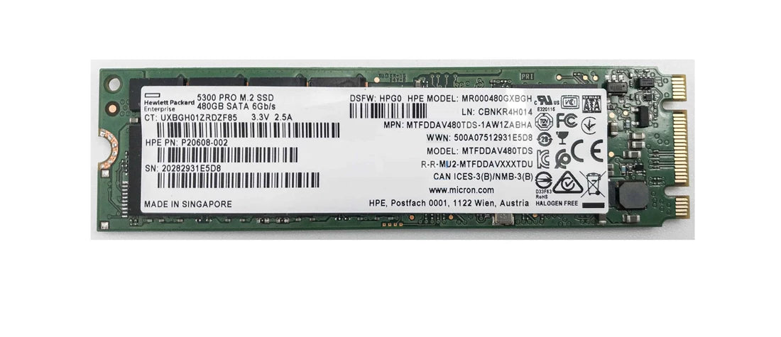 MR000480GXBGH HPE | Read Intensive SSD 480 GB SATA 6Gb/s