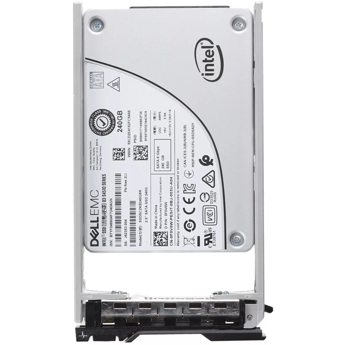 F0V0W Dell | 240GB SATA-6Gbps Read-Intensive TLC 2.5" SSD
