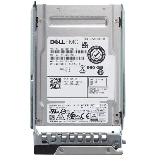 6N7KY Dell | 960Gb SAS-12Gbps Read Intensive 1DWPD 2.5in Hot Plug SSD