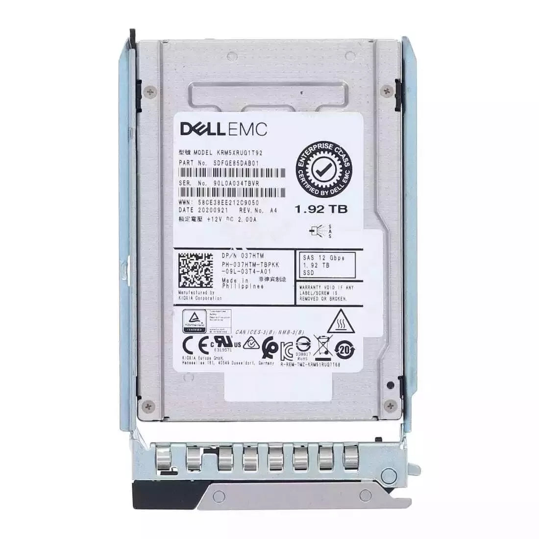 37HTM Dell | 1.92TB SAS 12Gbps Read Intensive 1DWPD 2.5Inch SSD