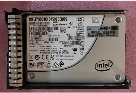 P05938-B21 HPE | 1.92tb SATA 6G Read Intensive SFF SC 2.5inch SSD