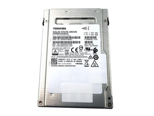 KPM5WVUG960G Toshiba | 960gb Mix Use TLC SED FIPS SAS 12Gbps 2.5" Hot Plug SSD