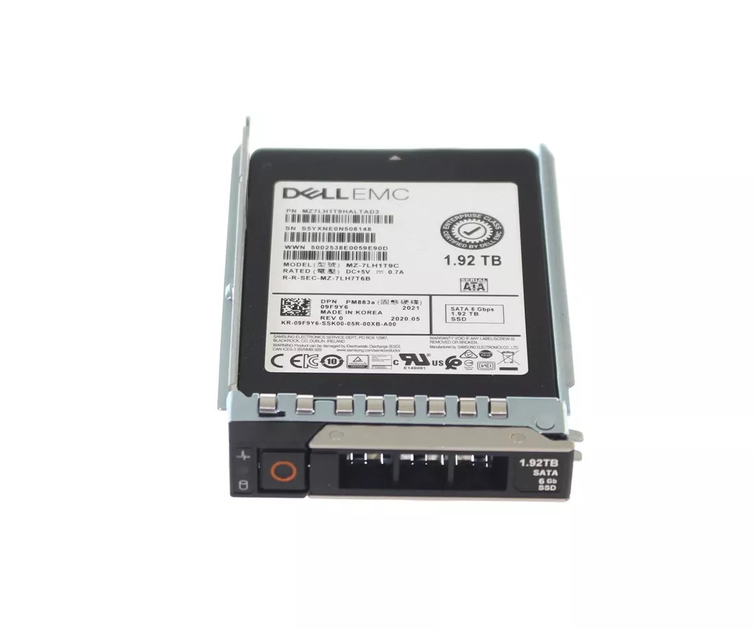 9F9Y6 Dell | 1.92TB SATA 6Gbps Read Intensive 1DWPD 2.5-Inch Hot Plug SSD