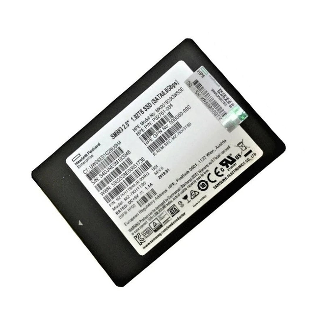 MZ7KH1T9HAJR-000H3 Samsung | SM883 Mixed Use SSD 1.92 TB SATA 6Gb/s HPE