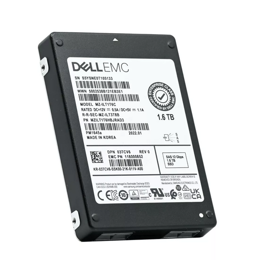 MZ-ILT1T6C Samsung | PM1645a SSD 1.6 TB SAS 12Gb/s DELL