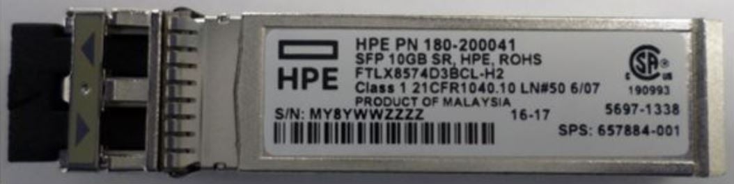 FTLX8574D3BCL-H2 HPE | 10GB SFF SFP Tranceiver Lucent ConneCTOr