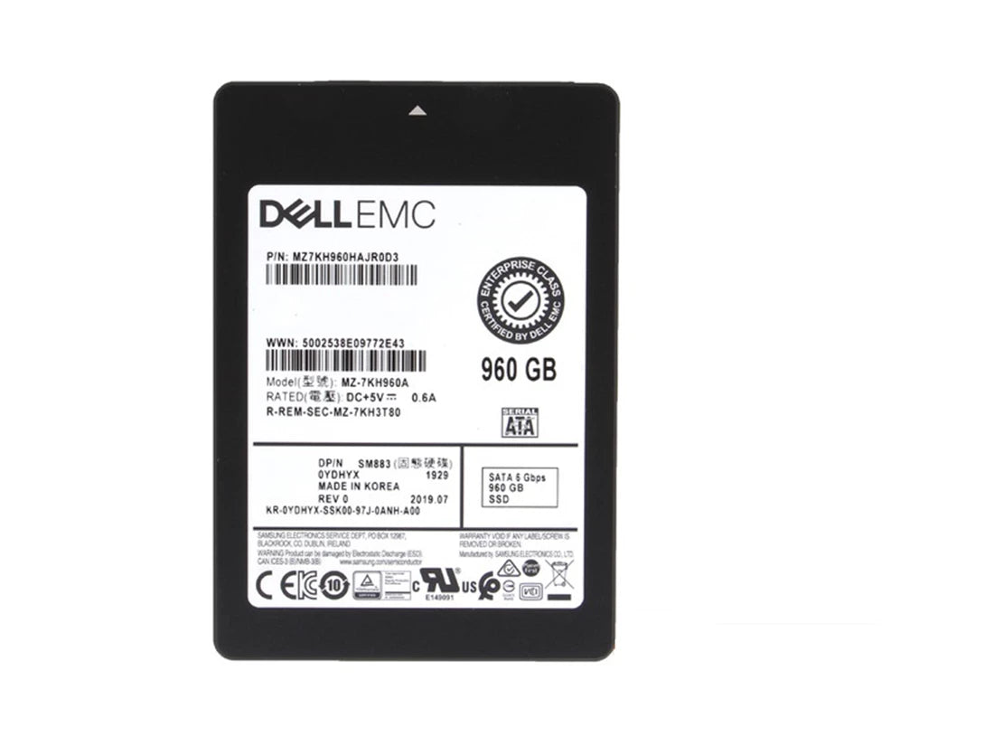 MZ7KH960HAJR0D3 Samsung | SM883 SSD 960 GB SATA 6Gb/s DELL