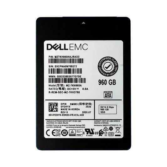MZ7KH960HAJRAD3 Samsung | SM883 SSD 960 GB SATA 6Gb/s DELL