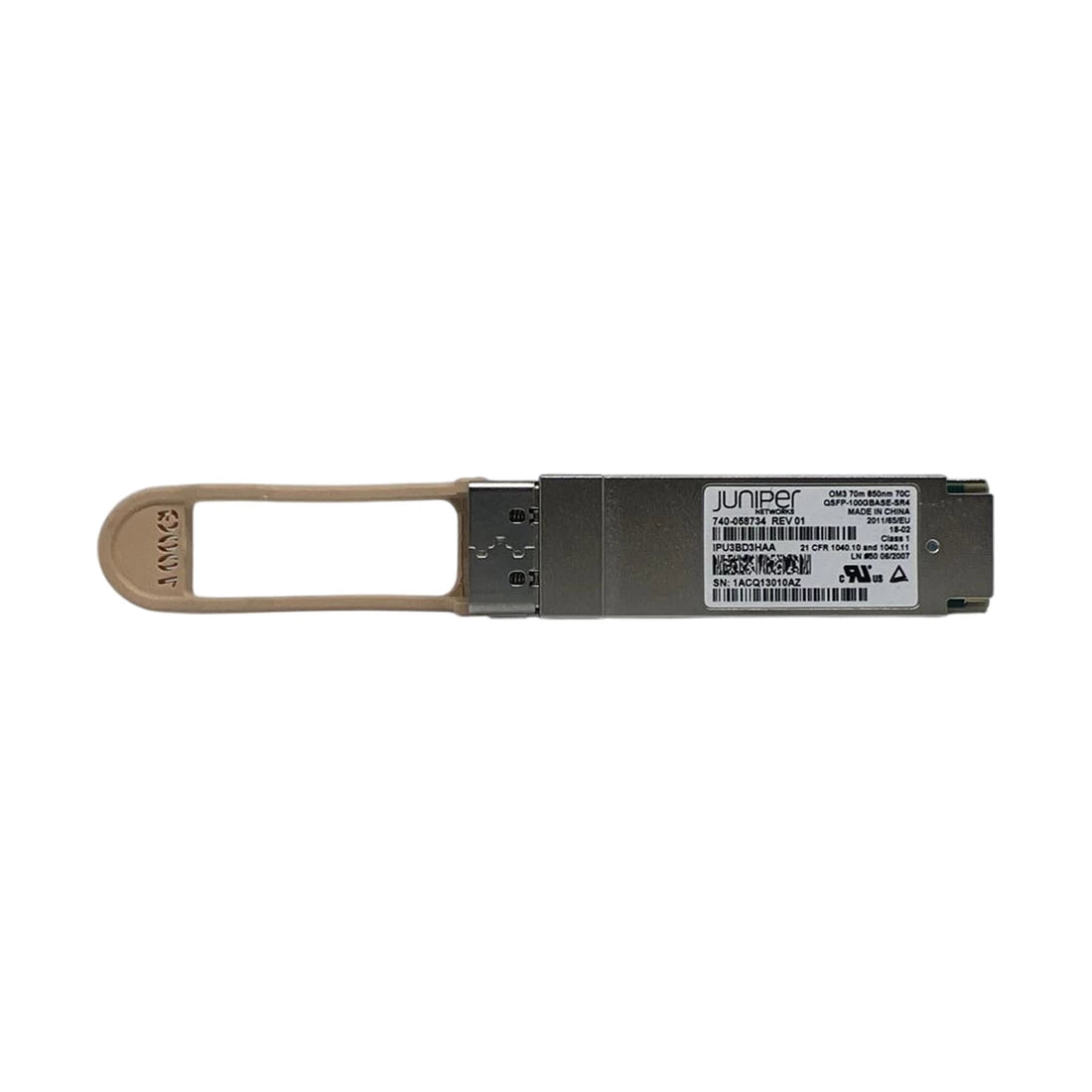 740-058734 Juniper Networks | 100GBASE-SR4 QSFP28 pluggable module support only Ethernet rate