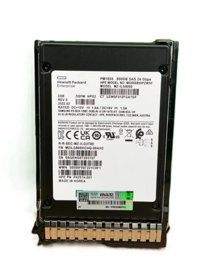 MO000800PZWSF HPE | Mixed Use SSD 800 GB SAS 12Gb/s