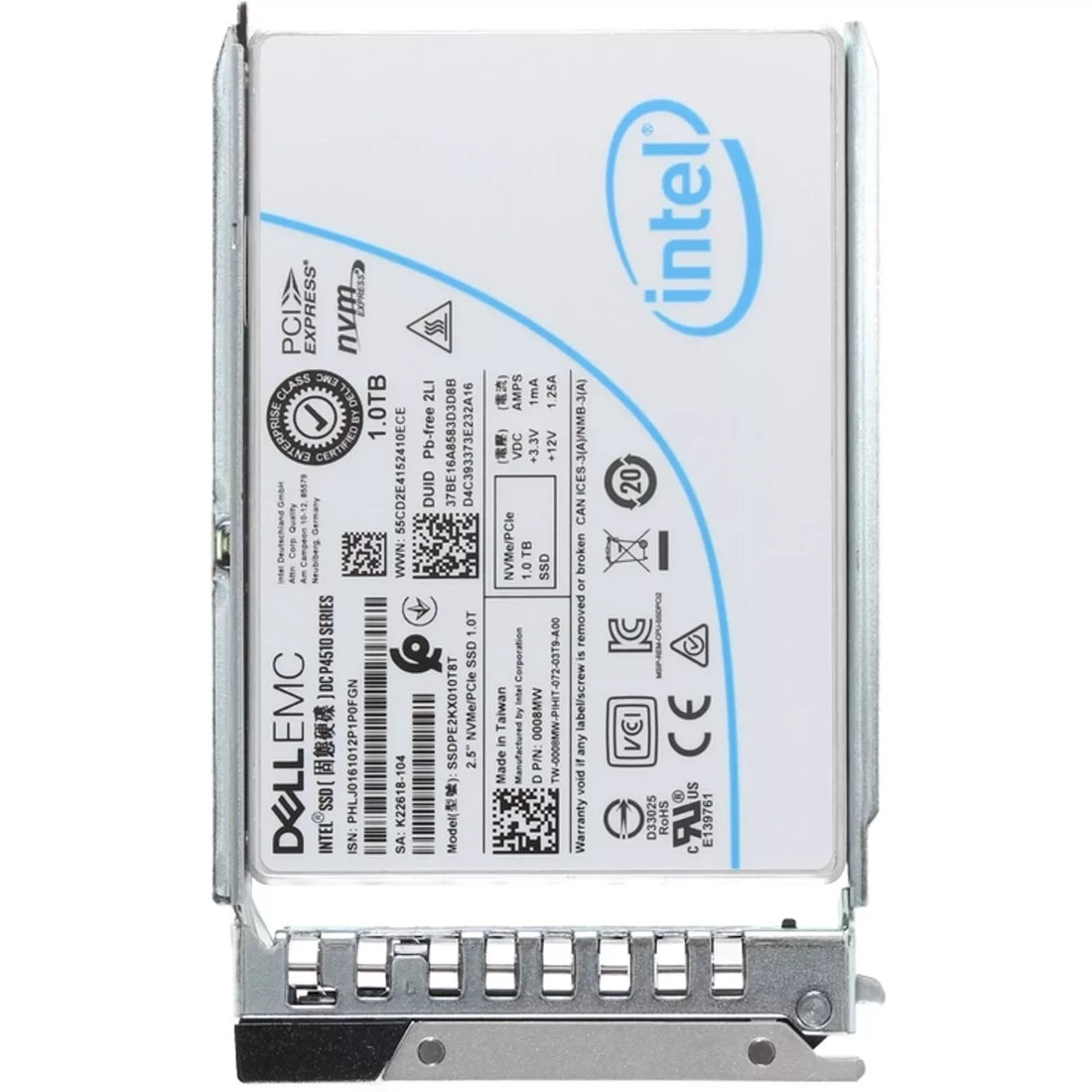 008MW Dell | 1TB RI TLC 2.5Inch NVMe PCIe Gen3.1 x4 SSD with Tray
