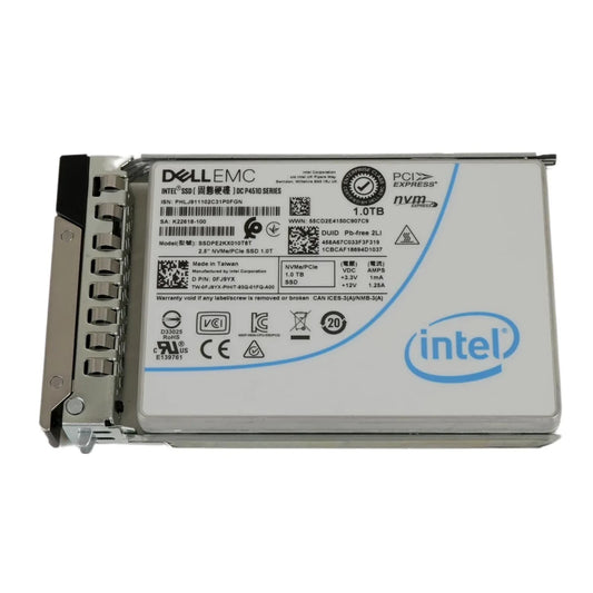 FJ9YX Dell | 1TB RI TLC NVMe PCIe Gen3.1 x4 2.5Inch SSD with Tray