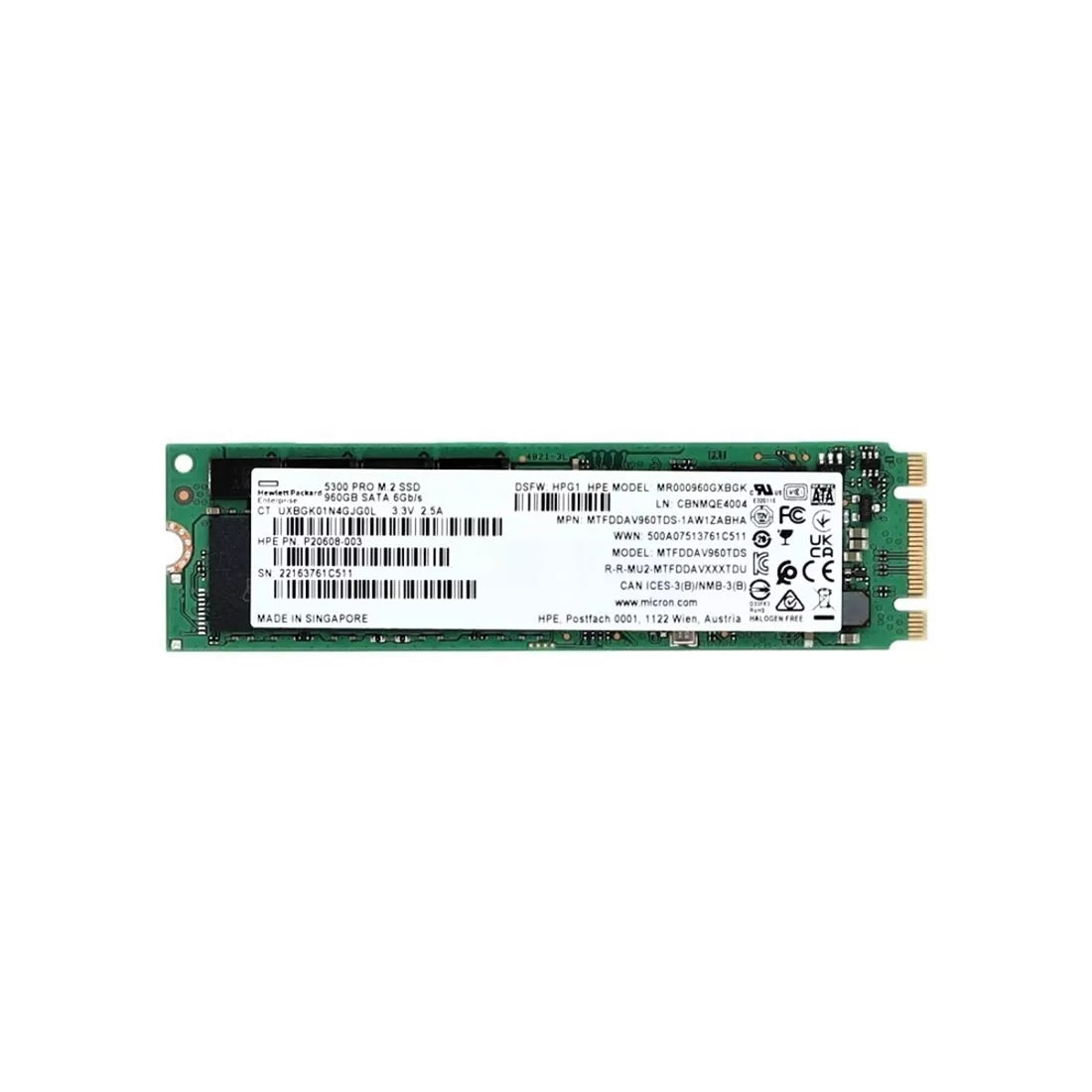 MR000960GXBGK HPE | Read Intensive SSD 960 GB SATA 6Gb/s