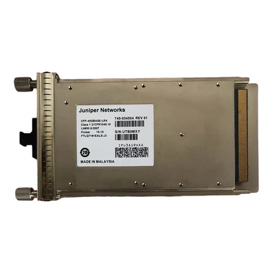 740-034554 Juniper Networks | 40GBASE-LR4 CFP pluggable module compliant with IEEE 802.3ba