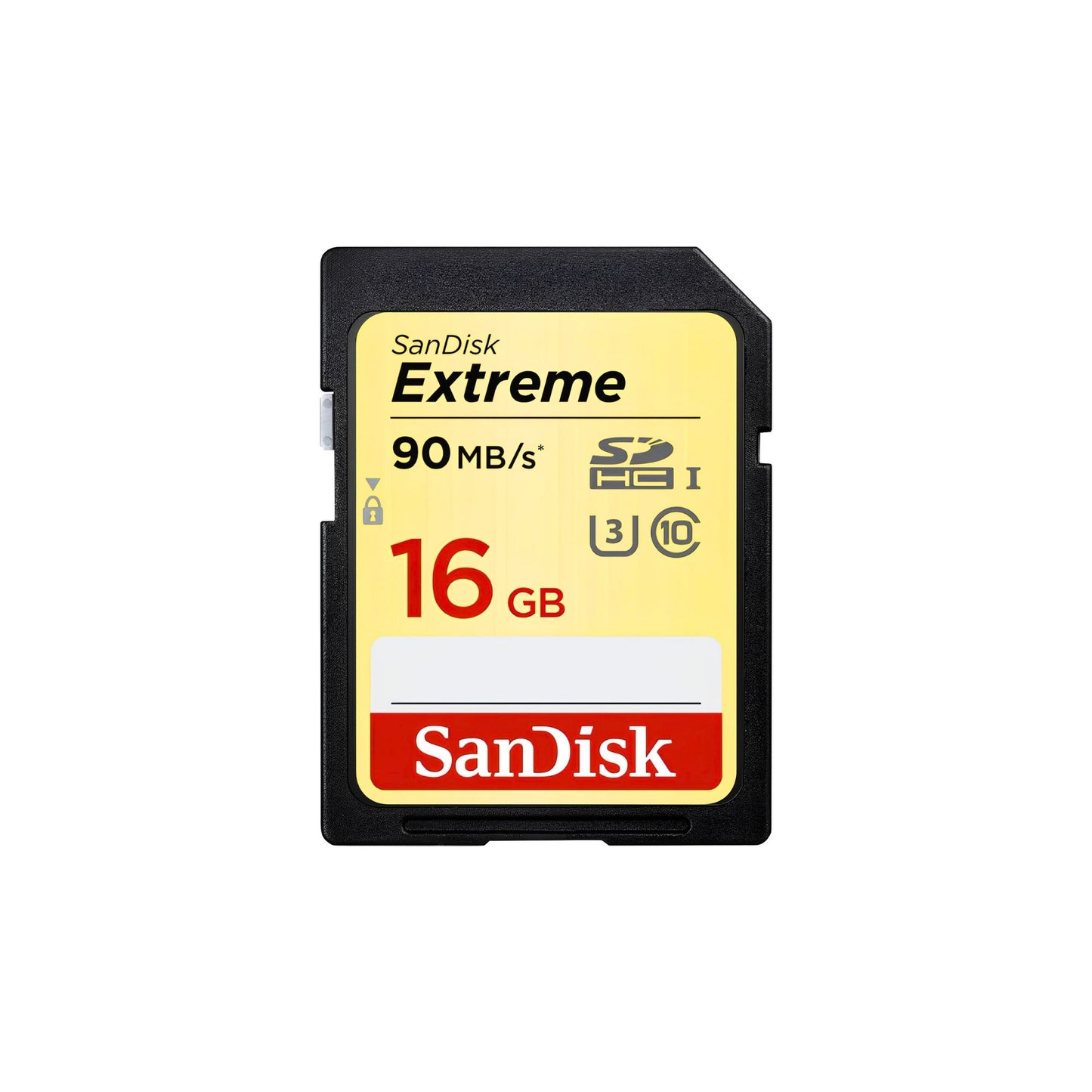 SDSDXNE-016G-GNCIN SanDisk | Carte mémoire 16 Go Extreme SDHC UHS-I/U3 Class 10, Vitesse Jusqu'à 90 Mo/s