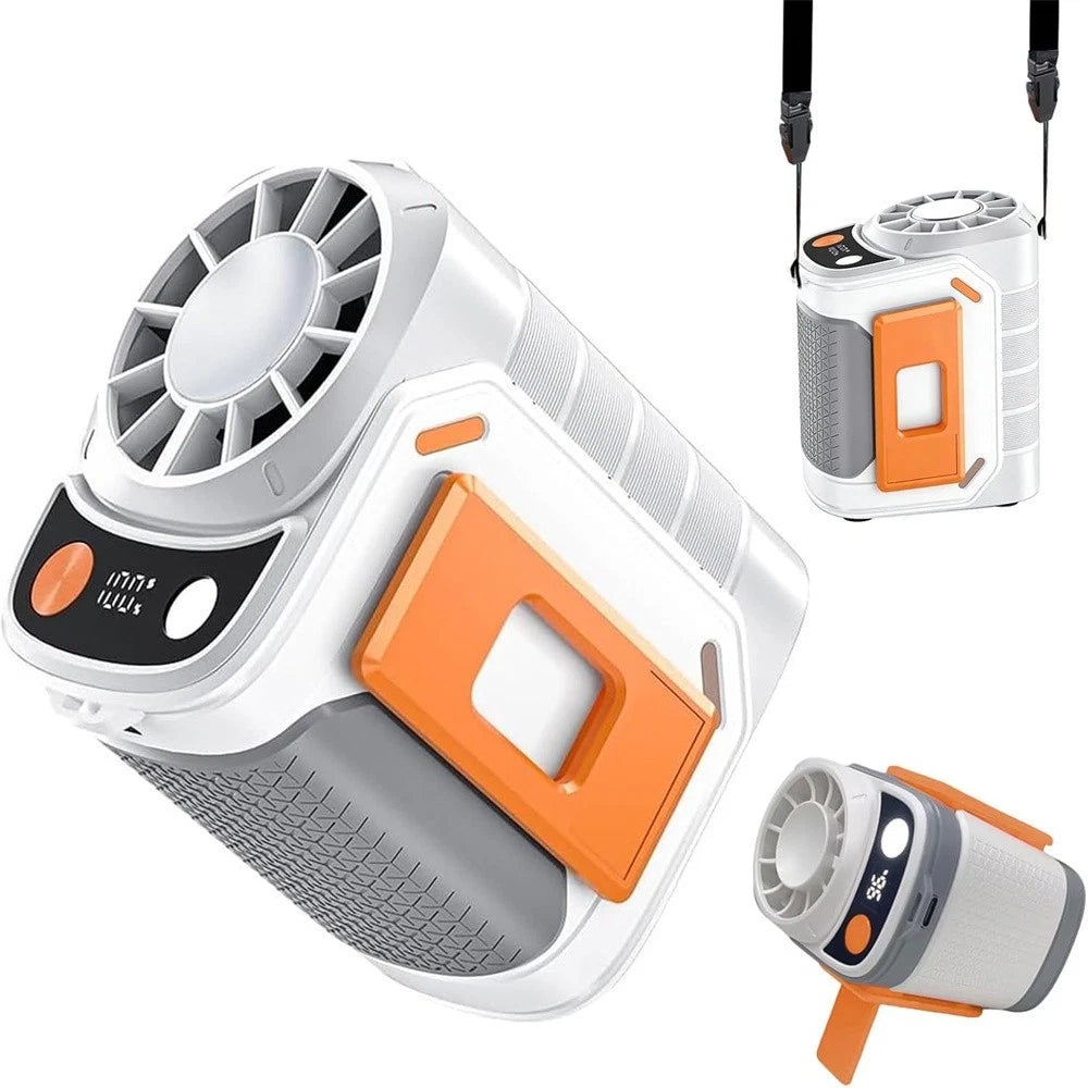 Waist Hanging Freeze Fan Mini – USB Rechargeable Powerful Airflow Fan