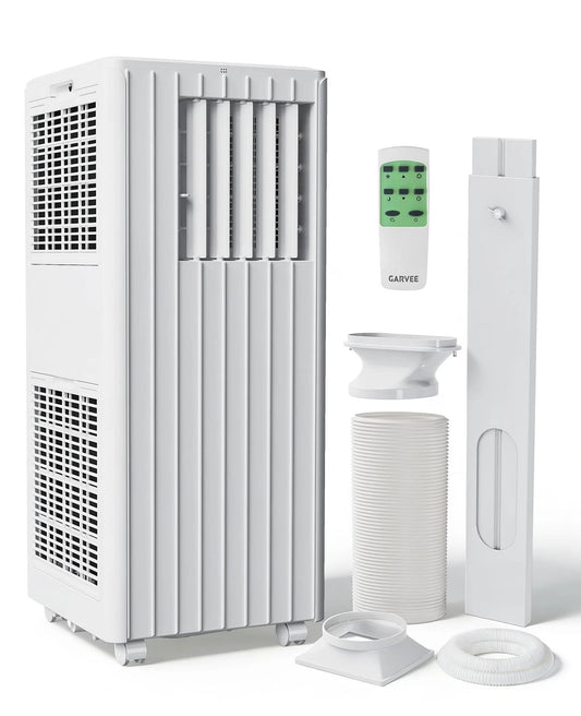 Garvee 8,000 BTU Portable Air Conditioner – 3-in-1 Cooling, Dehumidifier & Fan