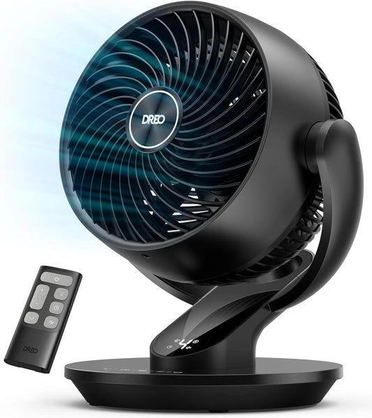 Dreo 13" Small Air Circulator Table Oscillating Fan with Remote